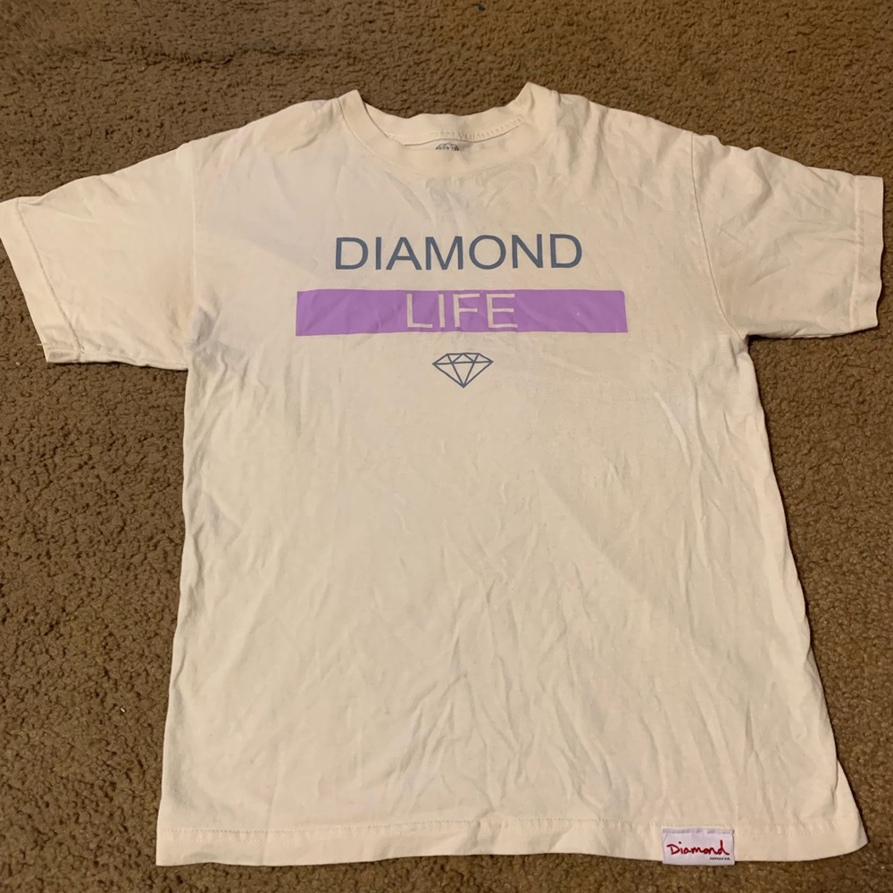 CREAM DIAMOND SHIRT M